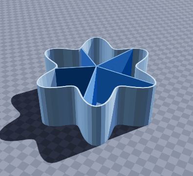 Flower stationery bin