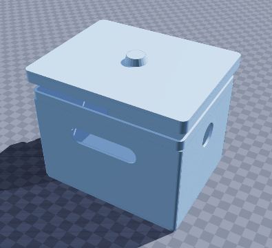 Fluorescent mineral viewing box — 3D-printable model preview