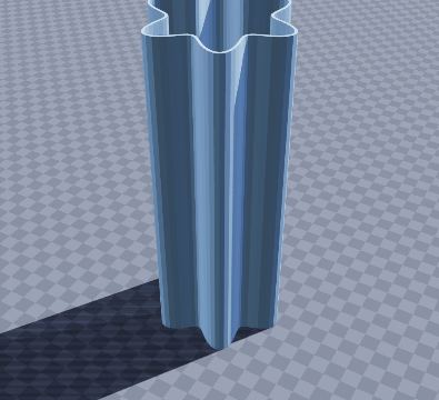 Fluted bud vase