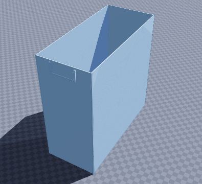 Folder box with label slot