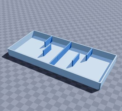 Fraction bars tray