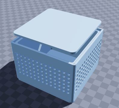 Fridge deodorizer box with round vents