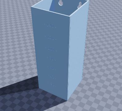 Garden rain gauge
