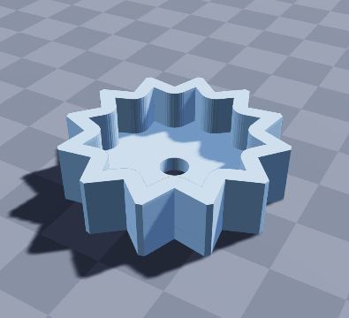 Gear thumb wheel for M4 bolts