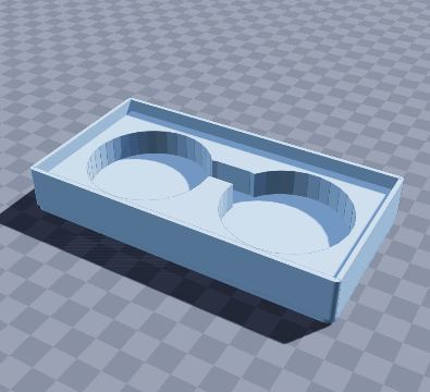 Glasses pocket desk tray