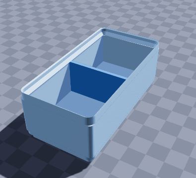 Gridfinity 1x2 bit bin
