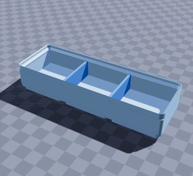 Gridfinity 3x1 screwdriver tray