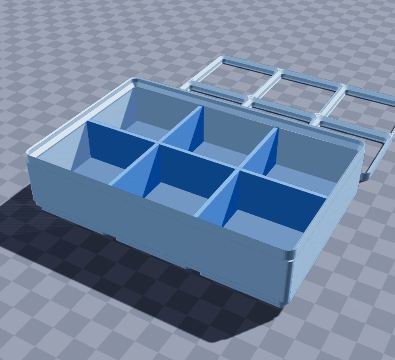 Gridfinity 3x2 desk organizer with baseplate