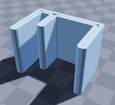 Gridfinity bin shelf-edge hanger
