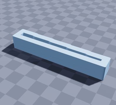 Guitar string action gauge — 3D-printable model preview