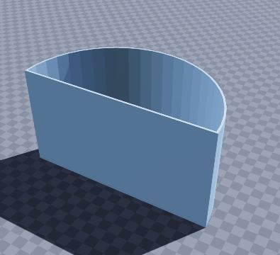 Half-moon planter