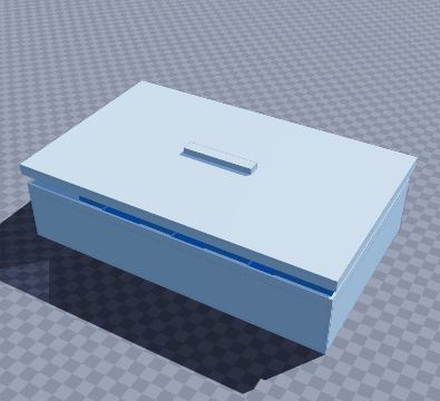 Hardware case with telescoping lid