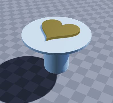 Heart cookie stamp