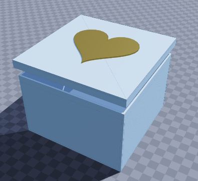 Heart gift box