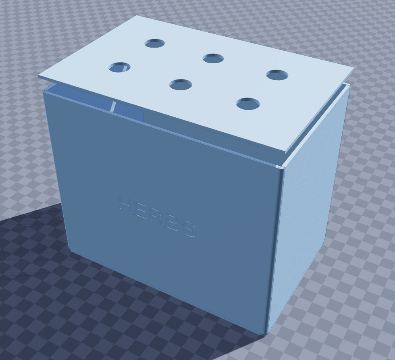 Herb keeper with stem holes