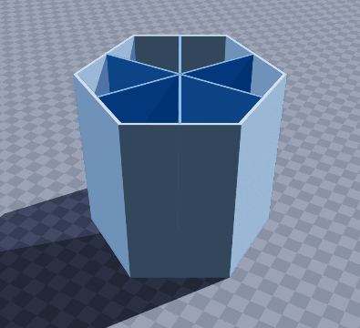 Hexagon baking tool holder