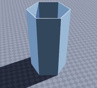 Hexagon cup tower