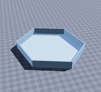 Hexagon perfume tray