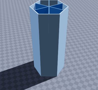 Hexagon straw and chopstick holder
