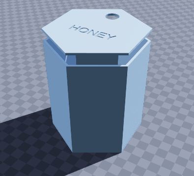 Honey pot with dipper slot
