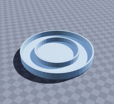 Ink bottle anti-tip base