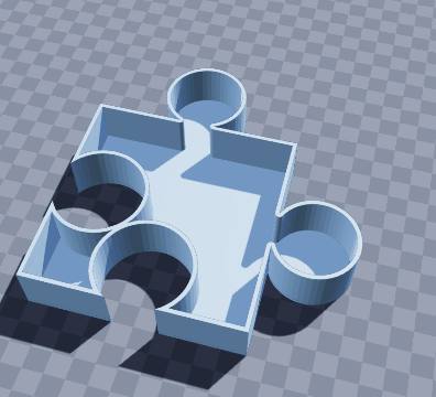 Jigsaw-piece link trays