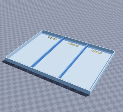 Kanban sticky note board