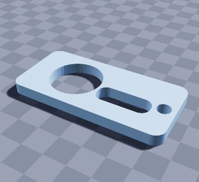 Keyhole pebble tarp tie-out