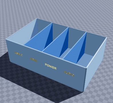 Labelled cable sorting bins