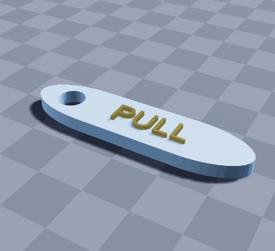 Large zipper pull
