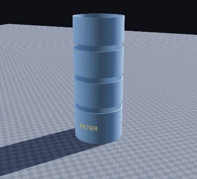 Layered water-filter science kit