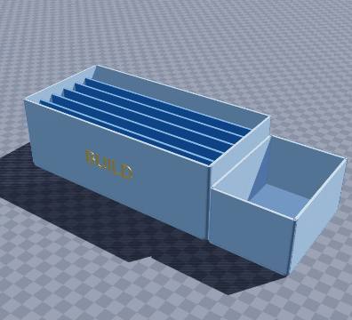 Magnetic tile sorting caddy