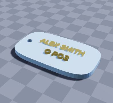 Military-style ID tag