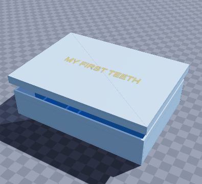 Milk teeth keepsake box