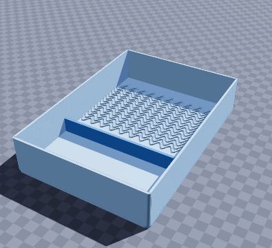 Mini roller paint tray