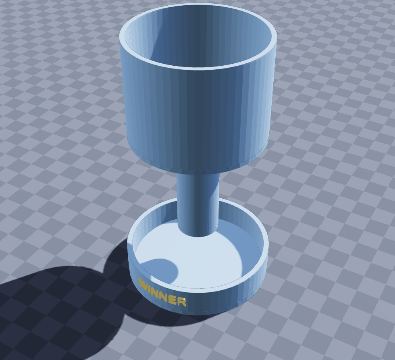 Mini trophy cup