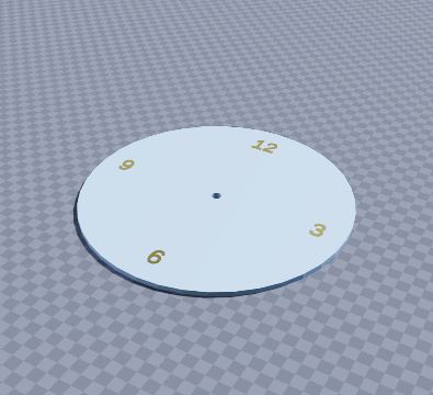 Minimal wall clock face