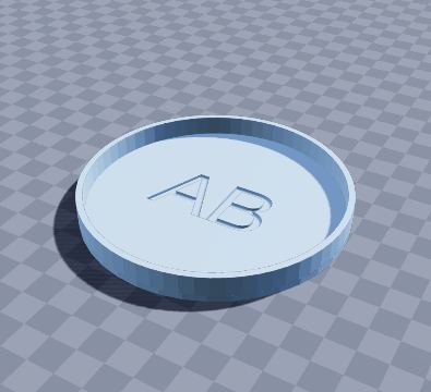 Monogram desk coaster