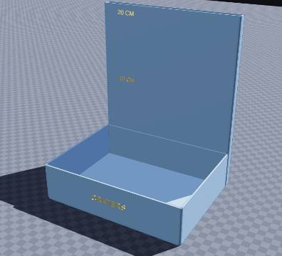 Moon-crater impact tray