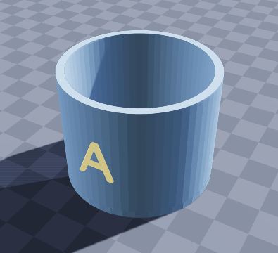 Napkin ring with initial