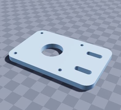NEMA 17 motor mount plate