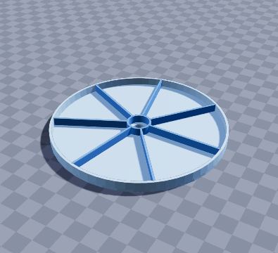 Newton colour wheel spinner