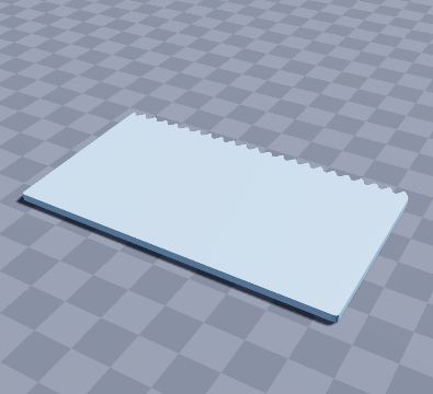 Notched glue spreader