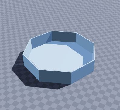 Octagon dice tray