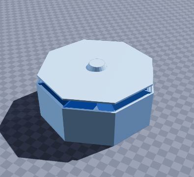 Octagon jewellery box
