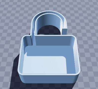 Open love-lock ring box