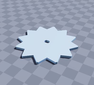 Optical encoder slot wheel