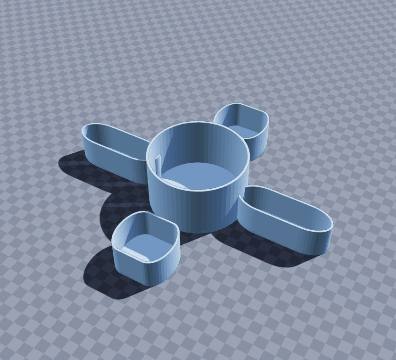 Orbital docking desk hub
