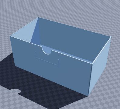 Pantry snack bin with label slot