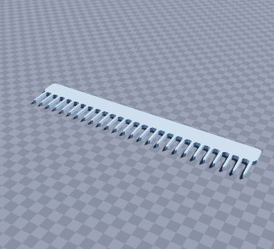 Paper-marbling comb